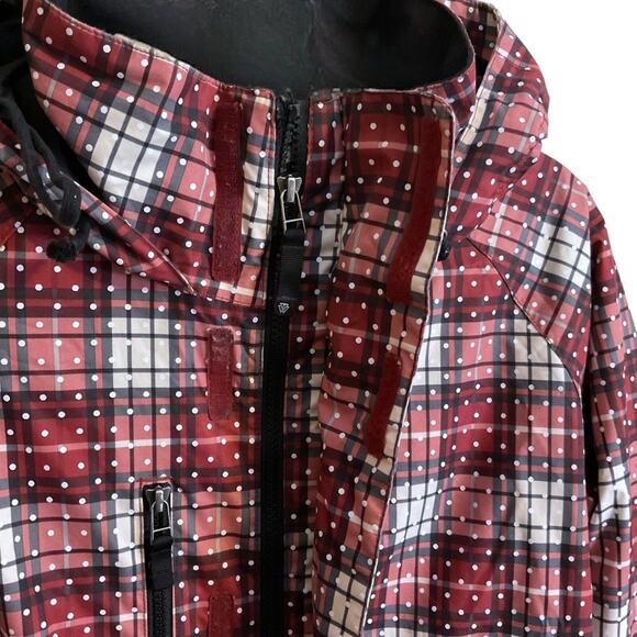 Burton Jacket KIDS Size S Ski Plaid Snowboard Dryride Hooded Waterproof UNISEX - Picture 5 of 16